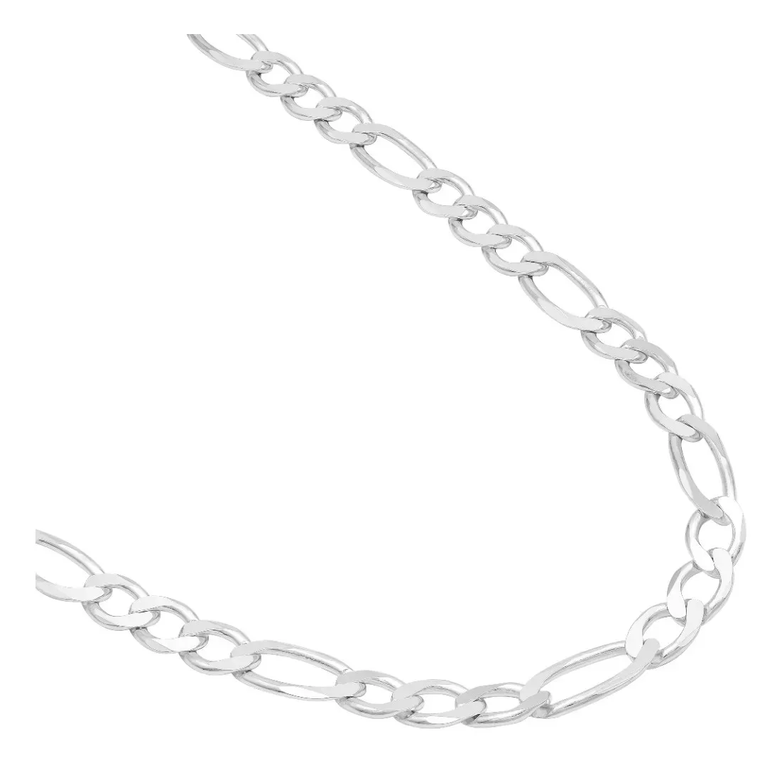 Cadena Plata 925 Figaro 3x1 para Hombre 60cm Robusta - Imagen 1