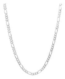 Cadena Plata 925 Figaro 3x1 para Hombre 60cm - Imagen 1