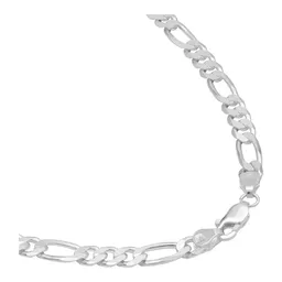 Cadena Plata 925 Figaro 3x1 para Hombre 60cm - Imagen 2