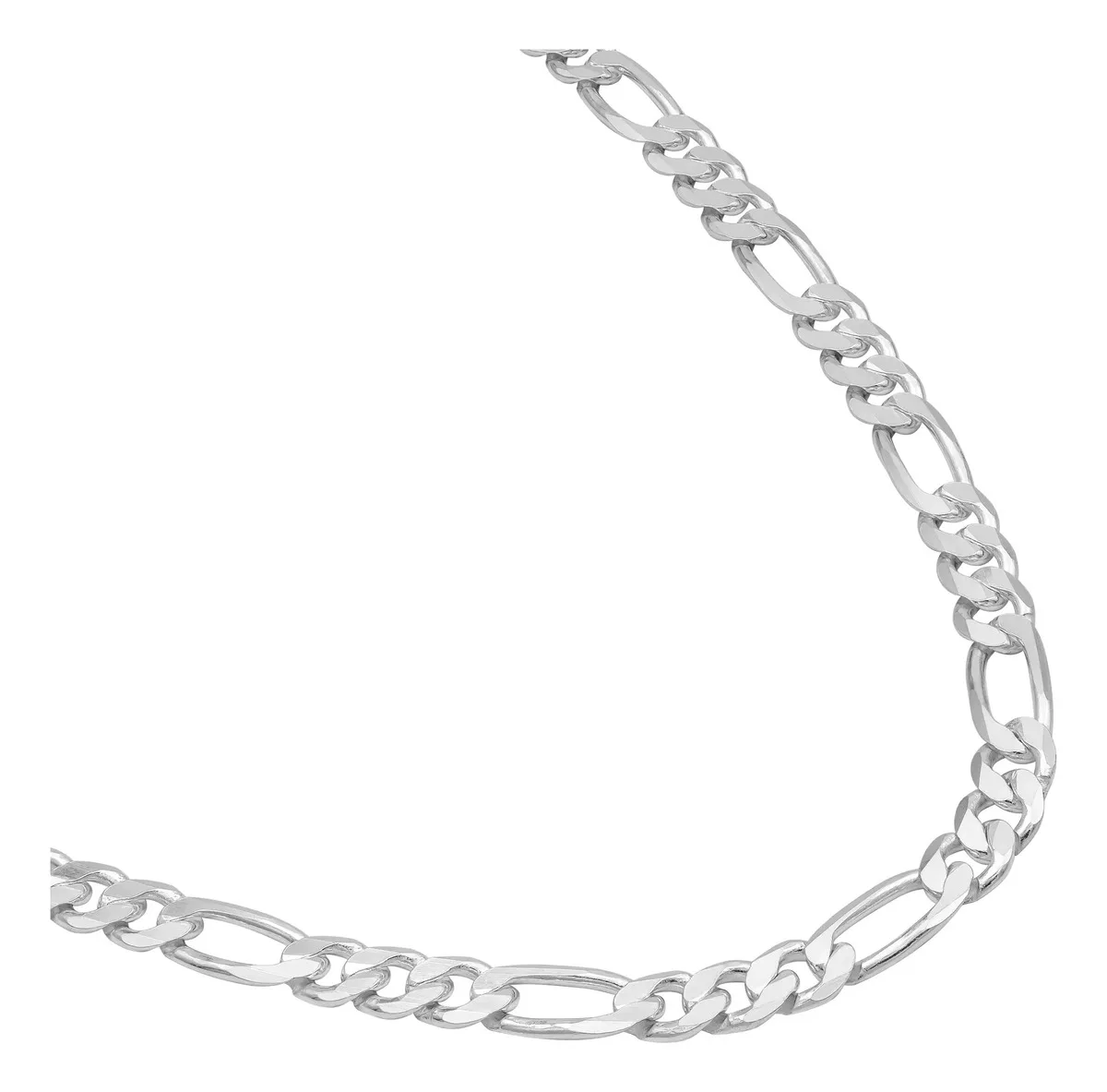 Cadena Plata 925 Figaro 3x1 para Hombre 60cm - Imagen 3