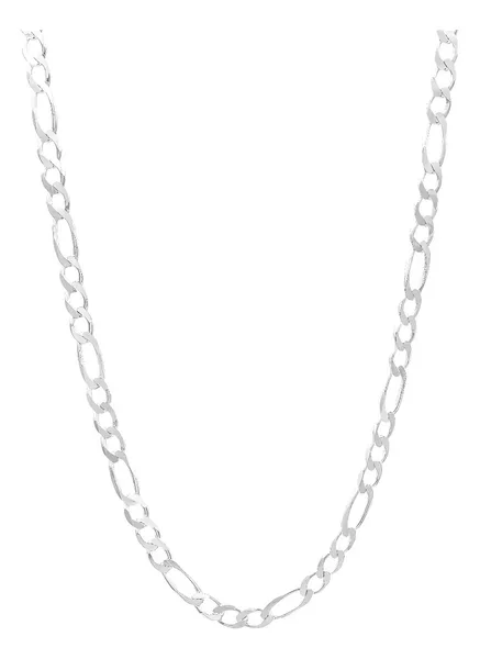 Cadena Plata 925 Fígaro 3x1 para Hombre 65cm - Imagen 1