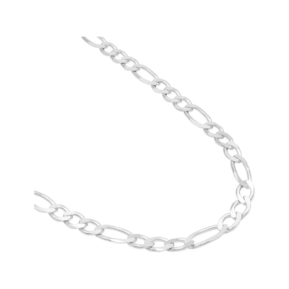 Cadena Plata 925 Fígaro 3x1 para Hombre 65cm - Imagen 2