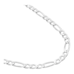 Cadena Plata .925 Figaro 3x1 Para Hombre 70cm Estilo Clásico - Imagen 2