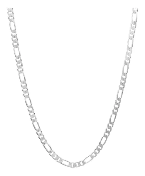 Cadena Plata 925 Figaro 3x1 para Hombre 70cm - Imagen 1