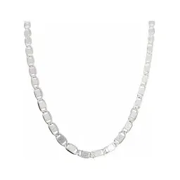 Cadena Plata 925 Ley Marinera Lisa Unisex 50cm - Imagen 3