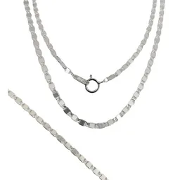 Cadena Plata 925 Marinera Lisa Hombre 50cm - Imagen 1
