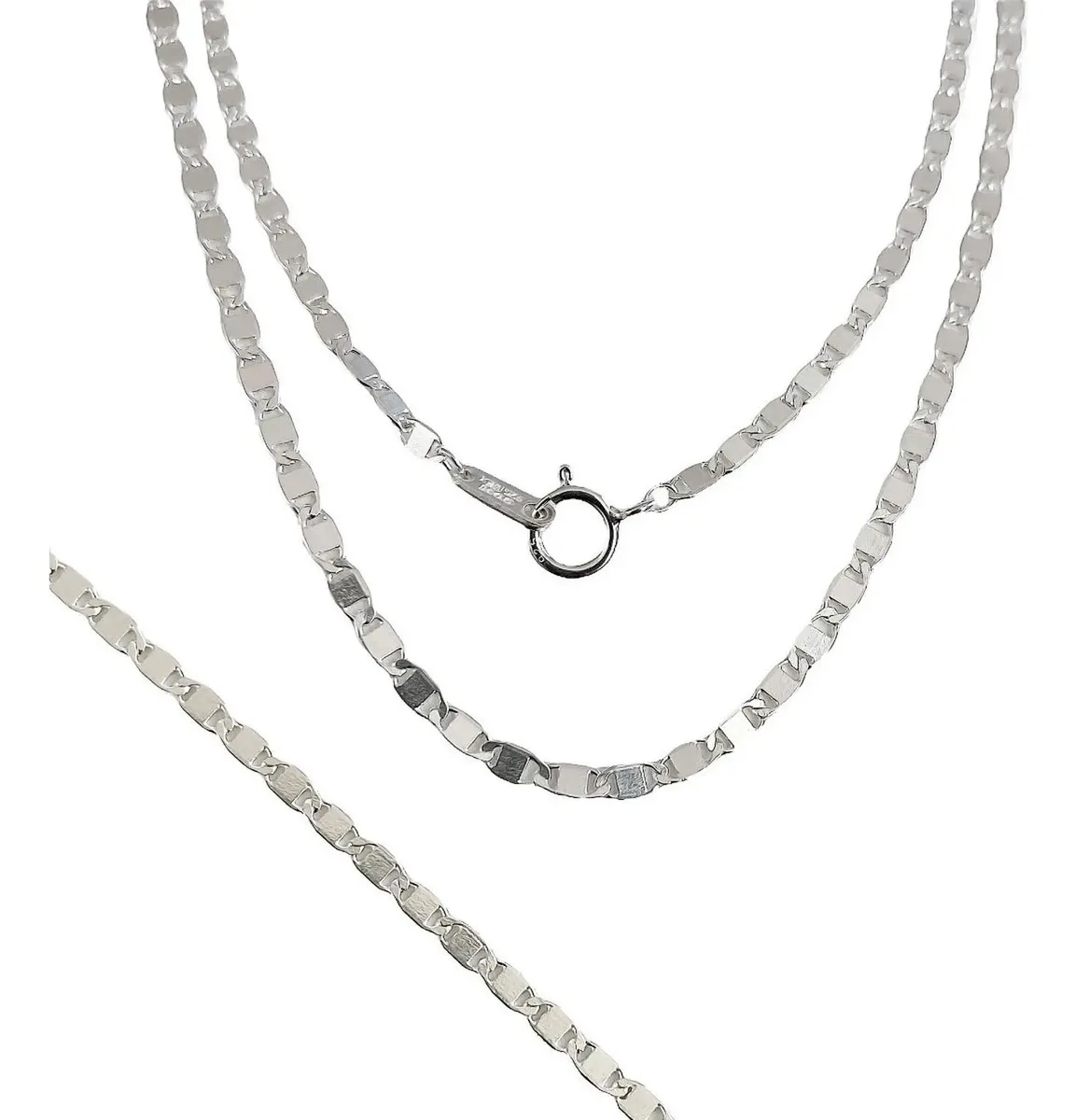 Cadena de Plata 925 Marinera Lisa para Hombre 50cm - Joyaris joyería fina mexicana