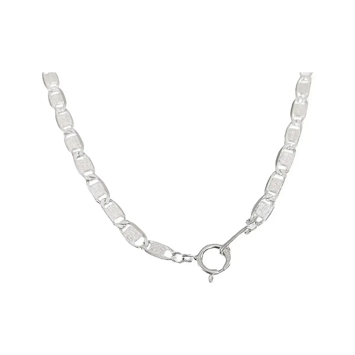 Cadena Plata 925 Marinera Lisa para Hombre Largo 60cm - Imagen 3