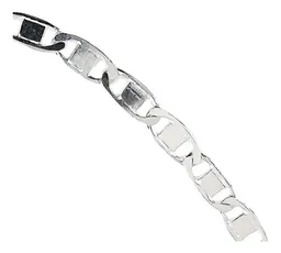 Cadena Plata 925 Marinera Lisa para Hombre Largo 60cm - Imagen 4