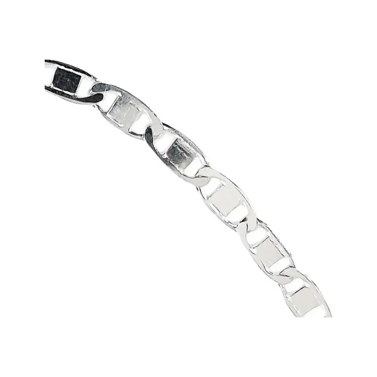 Cadena Plata 925 Marinera Maciza 5mm 65cm Hombre - Imagen 4