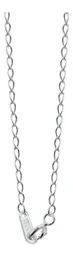 Cadena Plata 925 Nudo Bruja Ojo Turco Zirconia Azul 50cm - Imagen 3