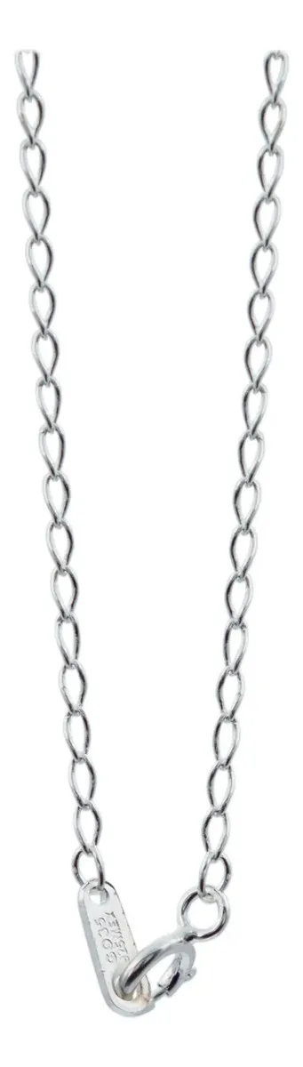 Cadena Plata 925 Nudo Bruja Ojo Turco Zirconia Azul 50cm - Imagen 3
