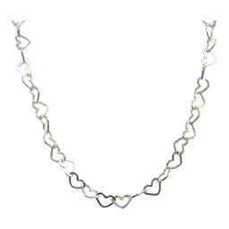 Cadena Plata 925 Tejido Corazón Unisex 60cm - Imagen 3