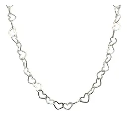 Cadena Plata 925 Tejido Corazón Unisex 60cm - Imagen 3
