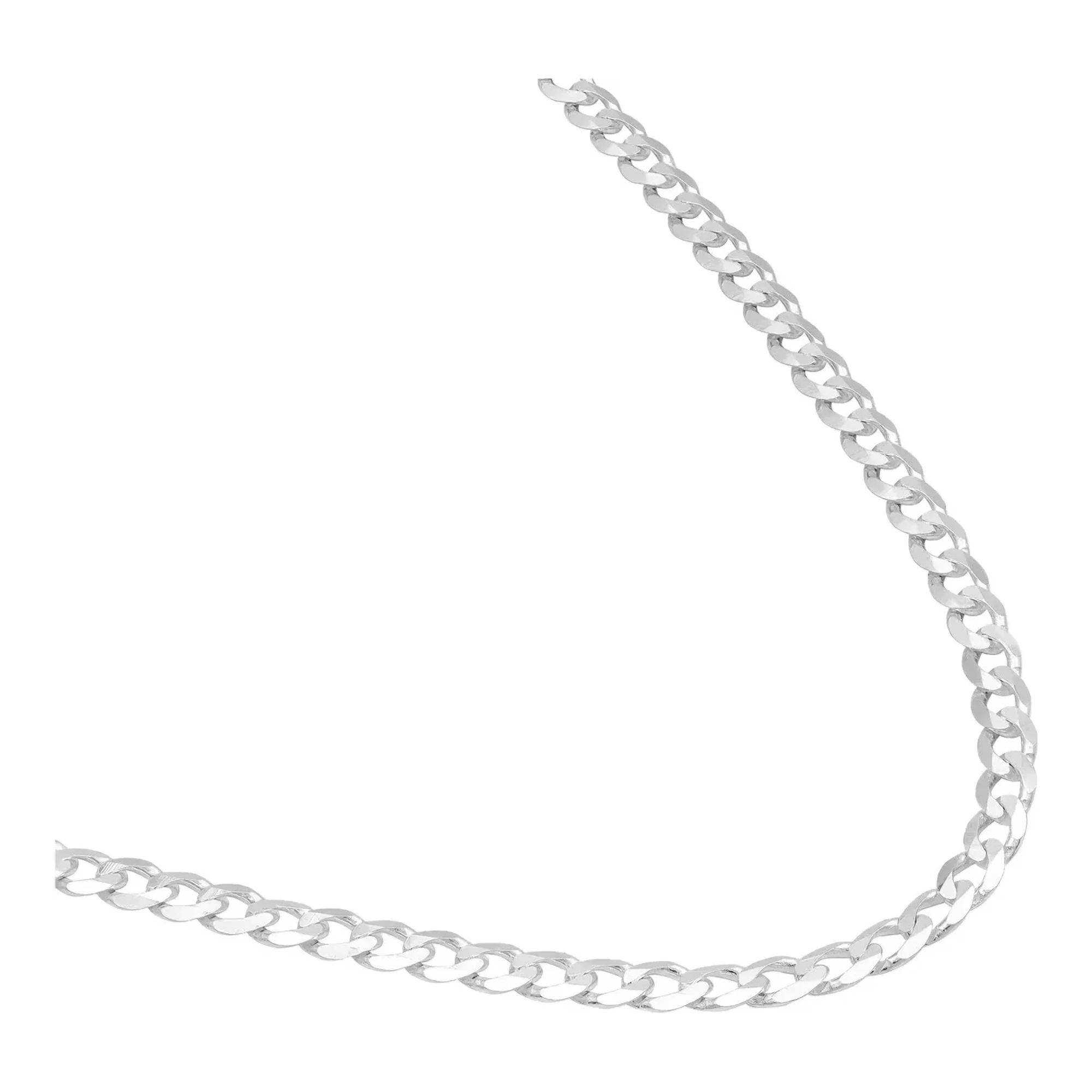 Cadena Plata 925 Tejido Cubano para Hombre 60 cm - Imagen 2