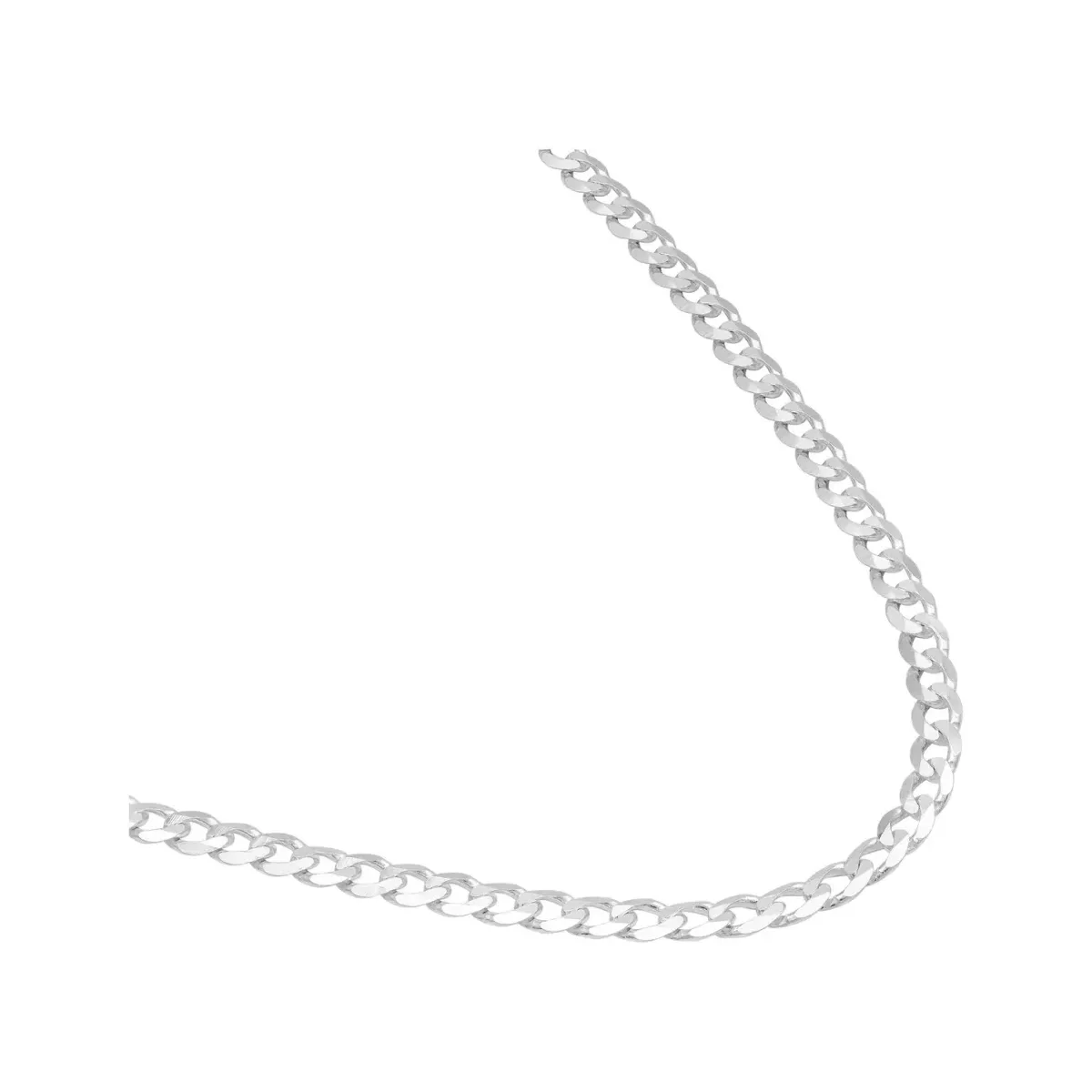 Cadena Plata 925 Tejido Cubano para Hombre 60 cm - Imagen 2
