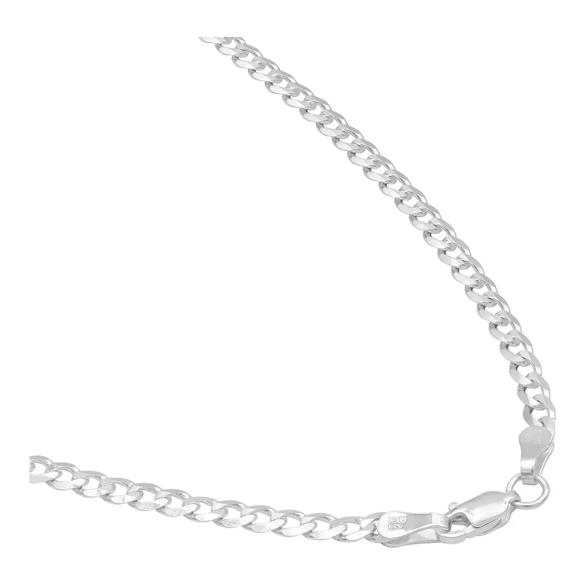 Cadena Plata 925 Tejido Cubano para Hombre 60 cm - Imagen 3