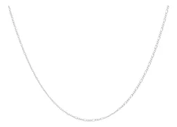 Cadena Plata 925 Tejido Figaro 3x1 de 60 cm Unisex - Imagen 2