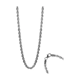 Cadena Plata 925 Torsal Moderno 50 cm Unisex - Imagen 1