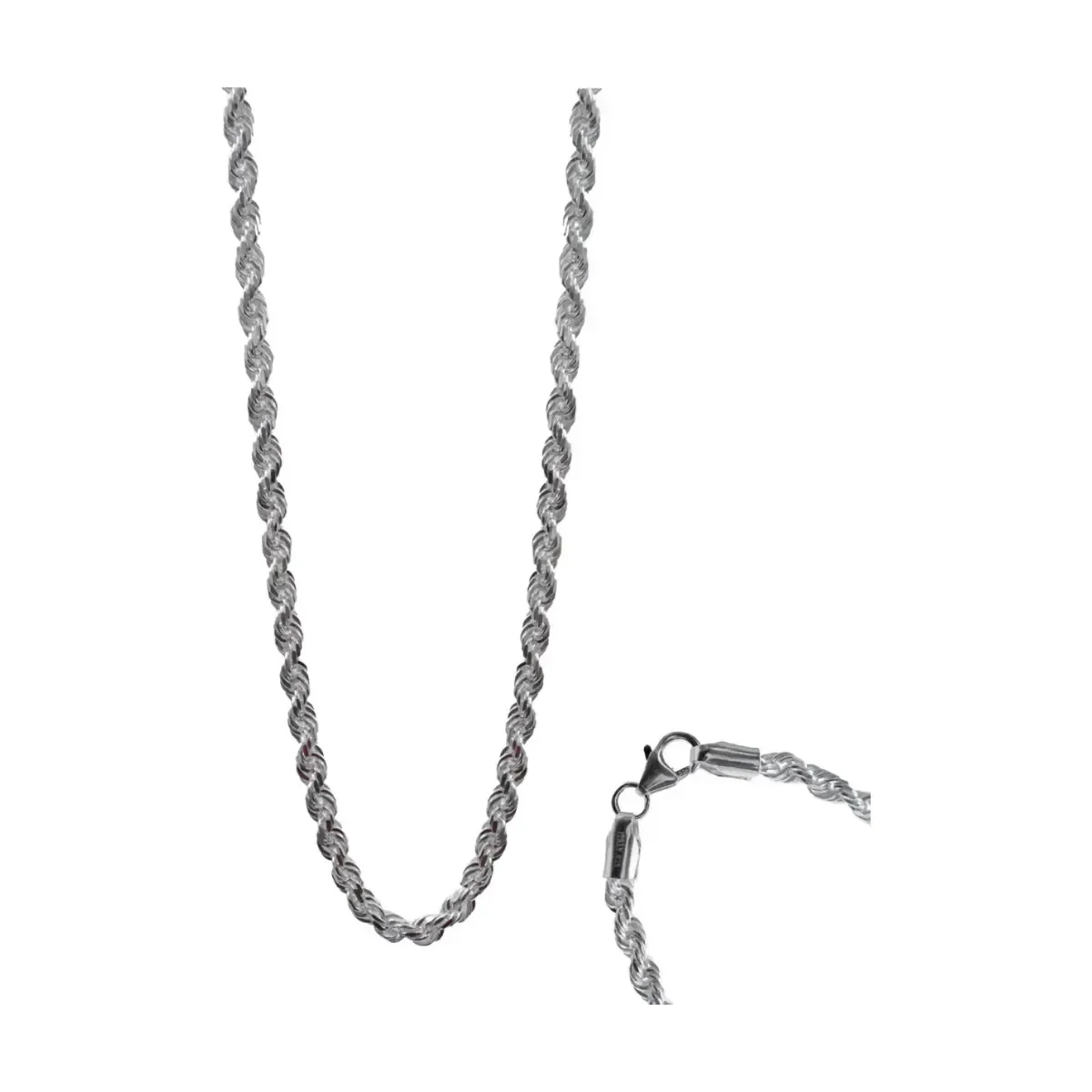 Cadena Torsal Plata 925 50 cm Unisex estilo moderno - Joyaris joyería fina