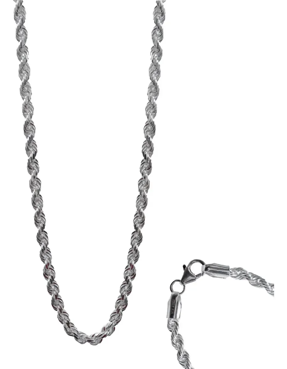 Cadena Torsal Plata 925 50 cm Unisex estilo moderno - Joyaris joyería fina artesanal mexicana