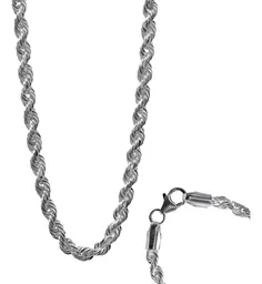 Cadena Plata 925 Torsal Sólida Hombre 50cm - Imagen 1