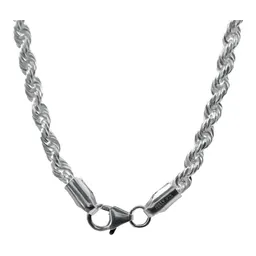 Cadena Plata 925 Torsal Sólida Hombre 50cm - Imagen 3