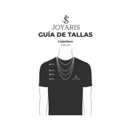 Cadena Plata 925 Torsal Sólida Hombre 50cm - Imagen 4