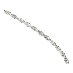 Cadena Plata 925 Torzal Espuma de Mar 50cm - Imagen 3