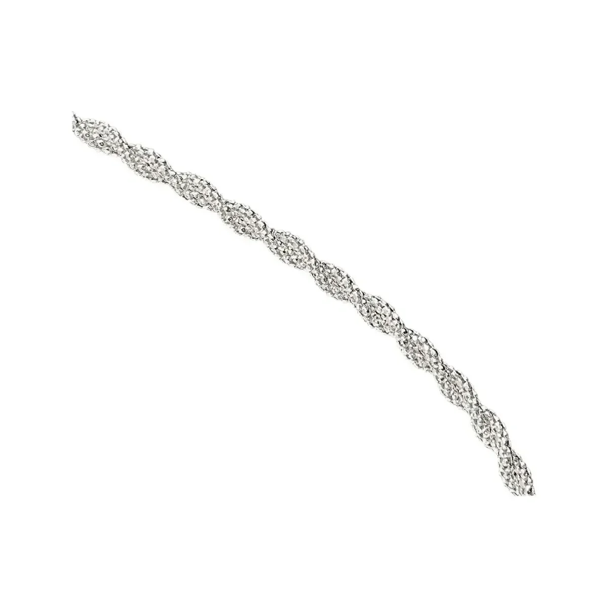 Cadena Plata 925 Torzal Espuma de Mar 50cm - Imagen 3