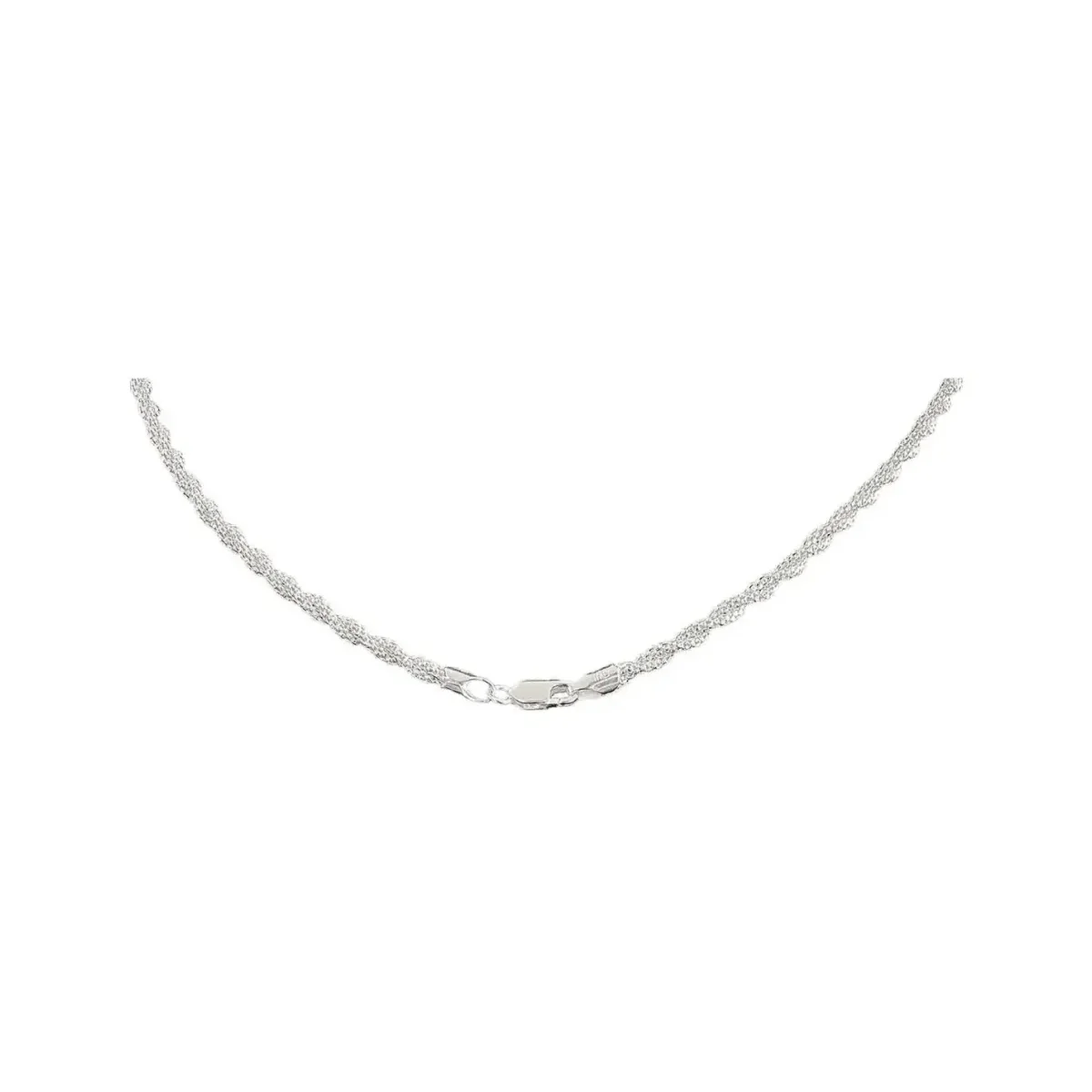 Cadena Plata 925 Torzal Espuma de Mar 50cm - Imagen 4