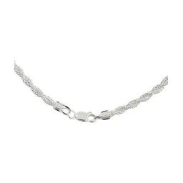 Cadena Plata 925 Torzal Espuma de Mar 50cm - Imagen 5