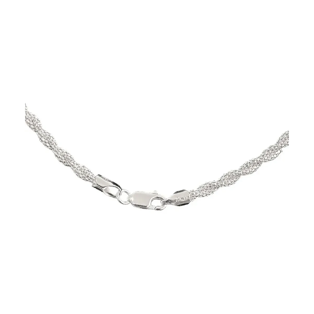 Cadena Plata 925 Torzal Espuma de Mar 50cm - Imagen 5