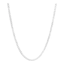 Cadena Plata Ley .925 Cubana Barbada Hombre 65 cm - Imagen 1