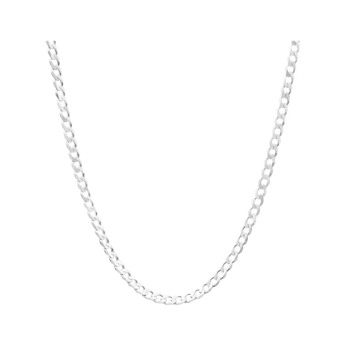Cadena plata hombre gruesa .925 cubana barbada 50cm, brillante collar de plata para hombre con diseño robusto, ideal para dij
