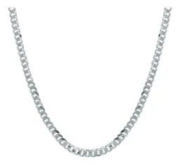Cadena Plata Ley 925 Cubana Cerrada para Hombre 65cm - Imagen 1