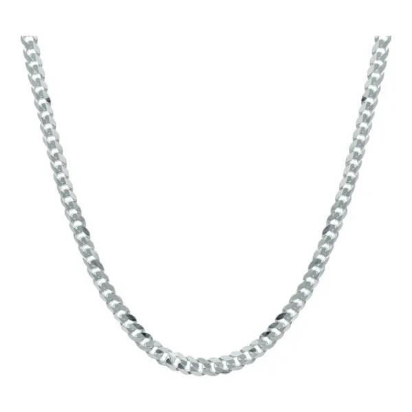 Cadena Plata Ley 925 Cubana Cerrada para Hombre 65cm - Imagen 1