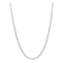 Cadena Plata Ley .925 Cubana Diamantada 45 cm para Hombre - Imagen 1