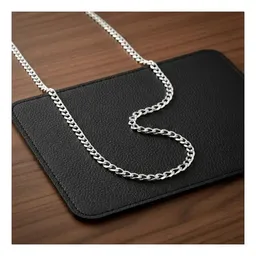 Cadena Plata Ley .925 Cubana Diamantada 45 cm para Hombre - Imagen 7