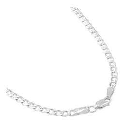 Cadena Plata Ley .925 Cubana Diamantada 55cm Unisex - Imagen 3