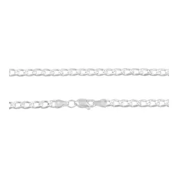 Cadena Plata Ley 925 Cubana Diamantada para Hombre de 60cm - Imagen 5