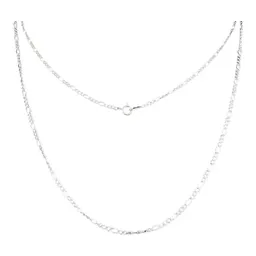 Cadena Plata Ley 925 Figaro 3x1 55cm Unisex - Imagen 1