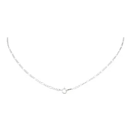 Cadena Plata Ley 925 Figaro 3x1 55cm Unisex - Imagen 3