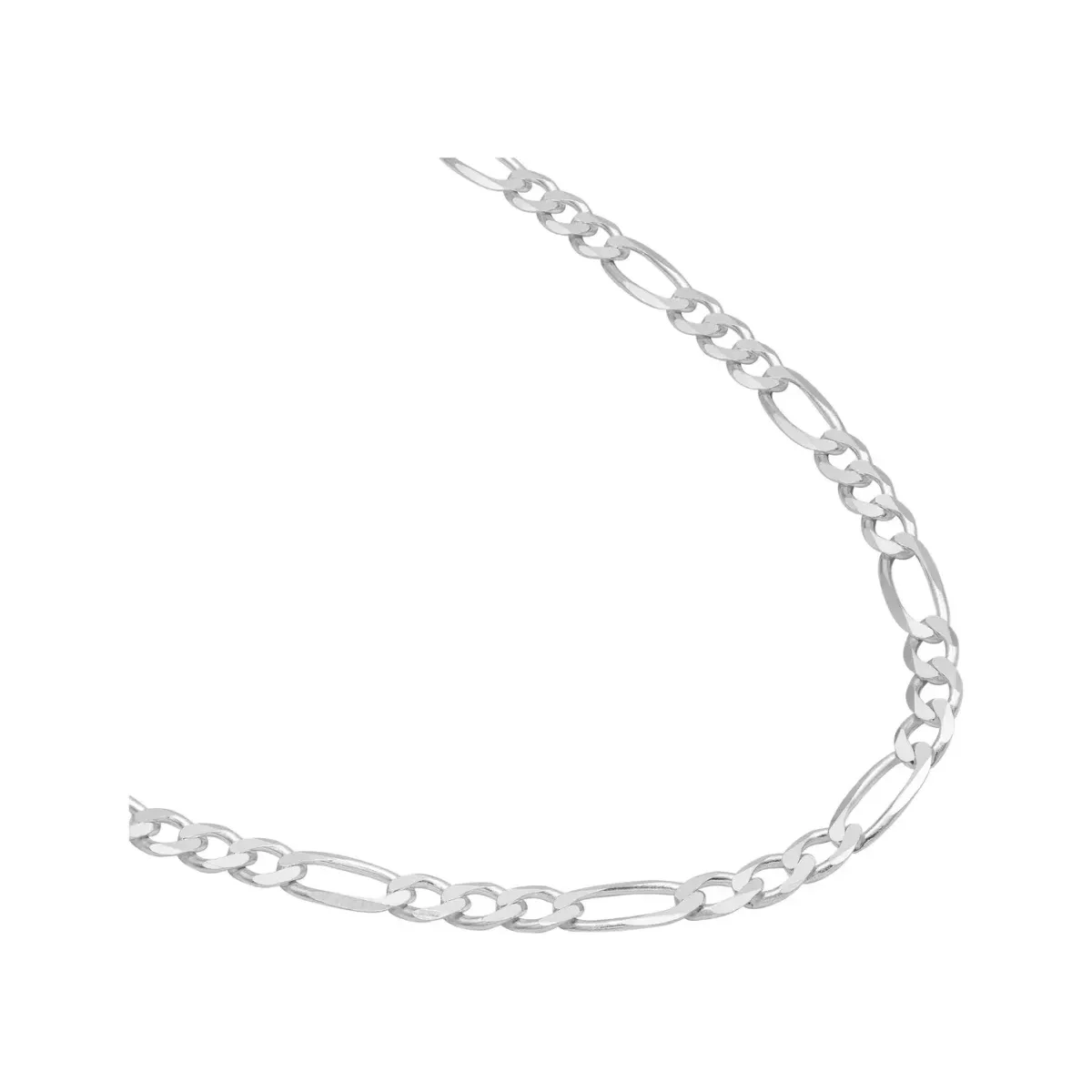 Cadena Plata Ley 925 Figaro 3x1 para Hombre 50cm - Imagen 2