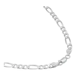 Cadena Plata Ley 925 Figaro 3x1 para Hombre 60cm - Imagen 3