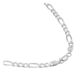 Cadena Plata Ley 925 Figaro 3x1 para Hombre 60cm - Imagen 3