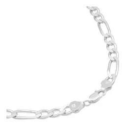 Cadena Plata Ley 925 Figaro 3x1 para Hombre 65cm - Imagen 3
