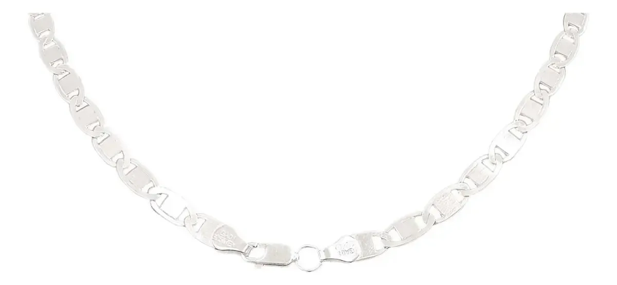 Cadena Plata Ley .925 Marinera 55cm para Hombre - Imagen 1