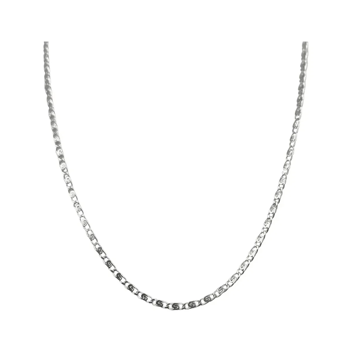 Cadena Plata Ley .925 Marinera Grabada 45 cm Unisex - Imagen 2