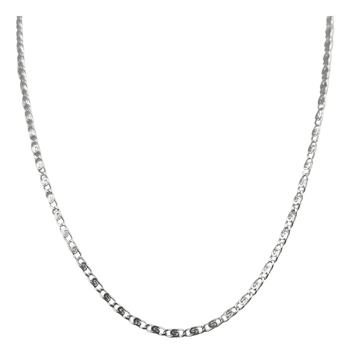 Cadena Plata Ley .925 Marinera Grabada 45 cm Unisex - Imagen 1